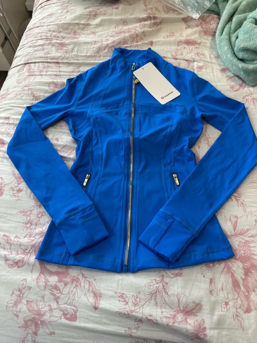 lululemon athletica Women’s Zip-Up Bomber Jacket — royal Blue
 1:1 high quality